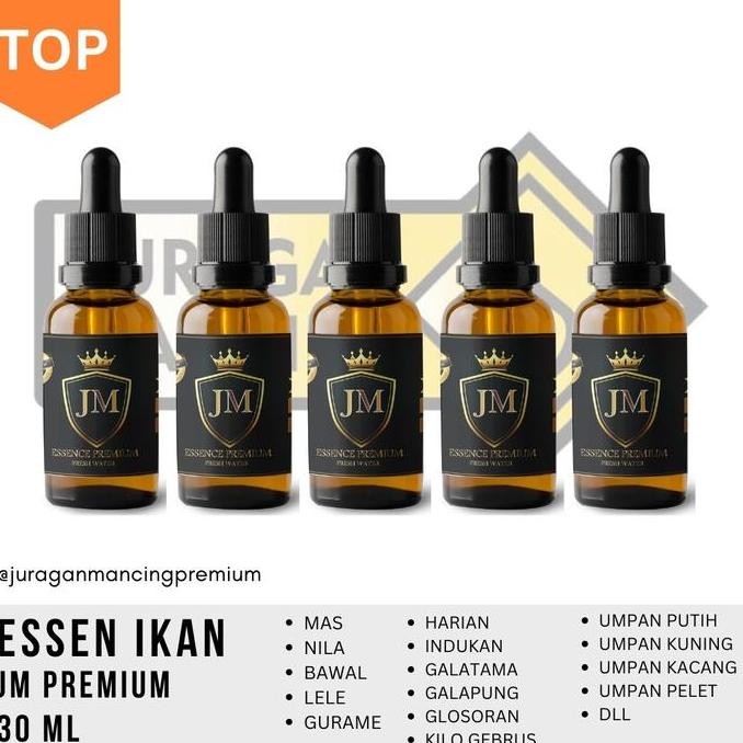 Promo, Essen Ikan Mas - Essen Ikan Nila - 5 Botol Jm Premium 30 Ml