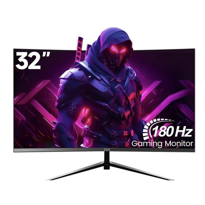 

ZZA 32-Inch QHD Curved Gaming Monitor - 2K Resolution, 165Hz/180Hz