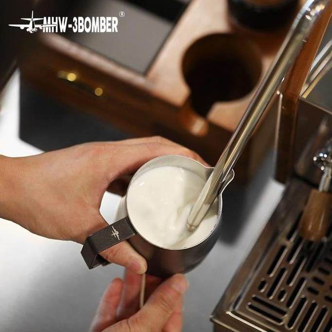 MHW-3BOMBER - 450ML Turbo Milk Pitcher Stainless Steel 304 Better Fusion of Milk Foam / Milk Jug / M
