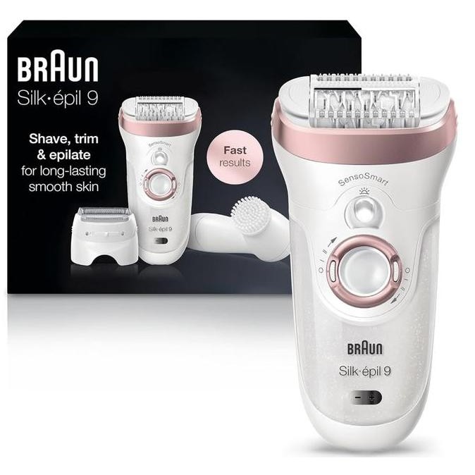 

Braun Epilator Silk-pil 9 9-880, Facial Hair Removal for Women, Wet & Dry