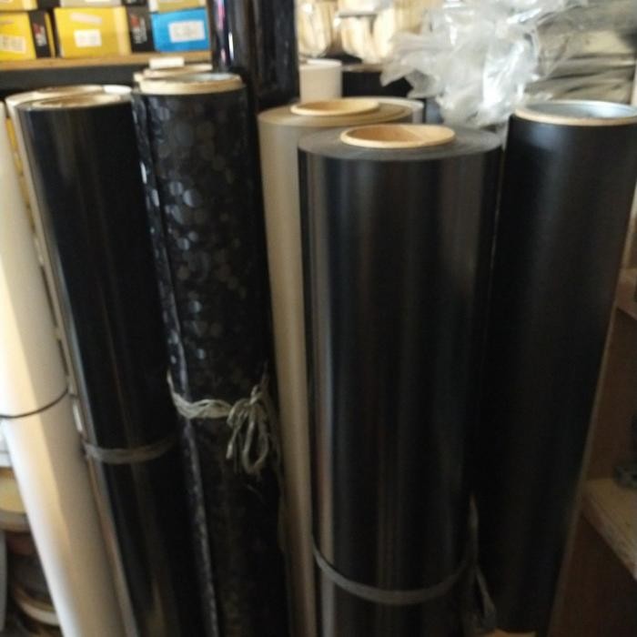 DECOSHEET PVC HITAM DOFF TEBAL PELAPIS MEBEL FURNITURE LEMARI MEJA