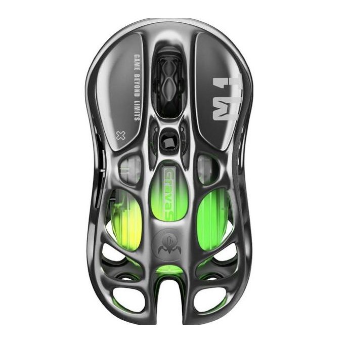 

GravaStar Mercury M1 Pro PAW3395 26K DPI 2.4GHz Bluetooth Wired Wireless Gaming Mouse