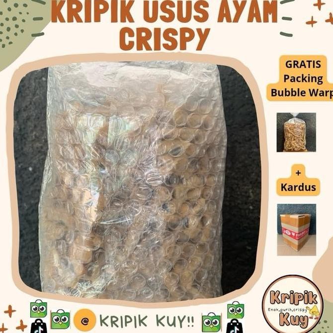 

Kripik Usus Ayam Crispy / Gurih- 1 Kg Keripik Snack Food Camilan Makanan Cemilan