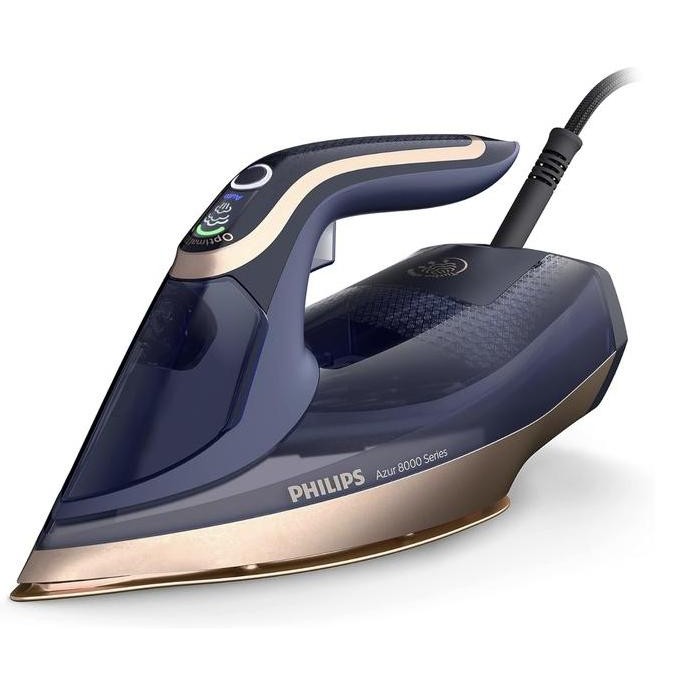 

Setrika Philips Azur 8000 Series Steam Iron (DST8050/26), Dark Blue