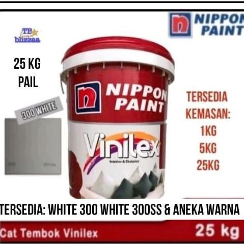Cat Tembok Vinilex 25Kg White 300 300Ss Putih Vinilex 25Kg Warna Vinilex Pail Nippon Paint 25Kg