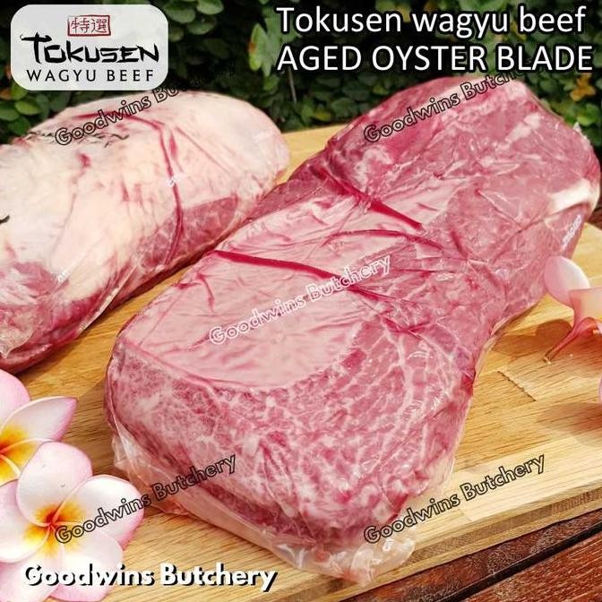 

Wagyu Beef Tokusen Oyster Blade Marbling Mbs-5 Aged Chilled/Frozen Daging Sapi Sampil Whole Cuts