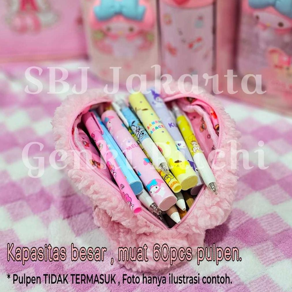 

Tempat Pensil Kotak Pensil Multifungsi Softcase Sanrio Melody Piano Lux Kapasitas Besar