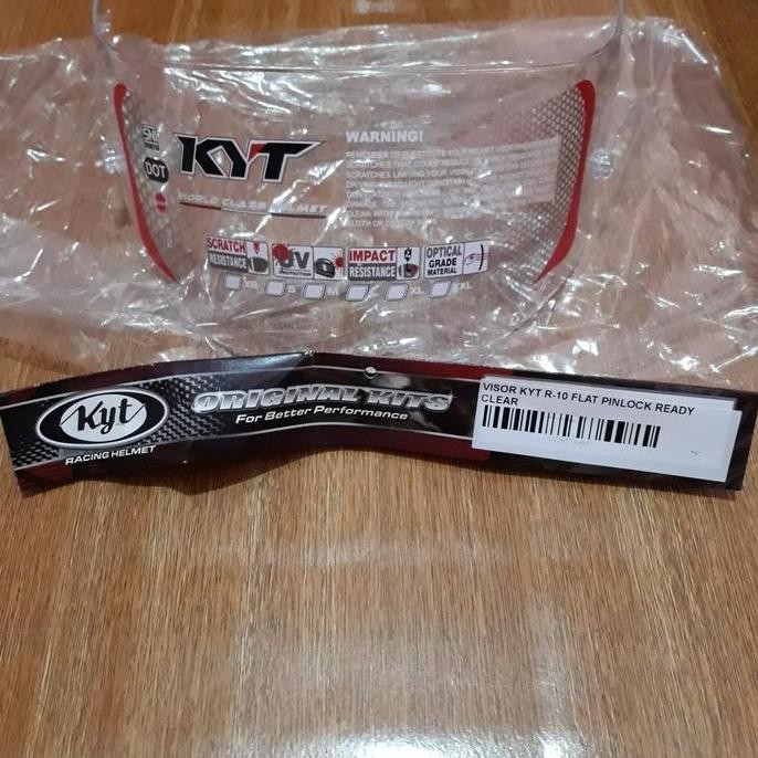 Visor Flat Original Kyt R10 Clear / Bening High Quality