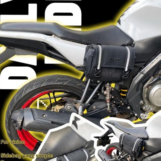 Tas motor Vixion, tas samping Vixion kiri kanan, tas jas hujan vixion