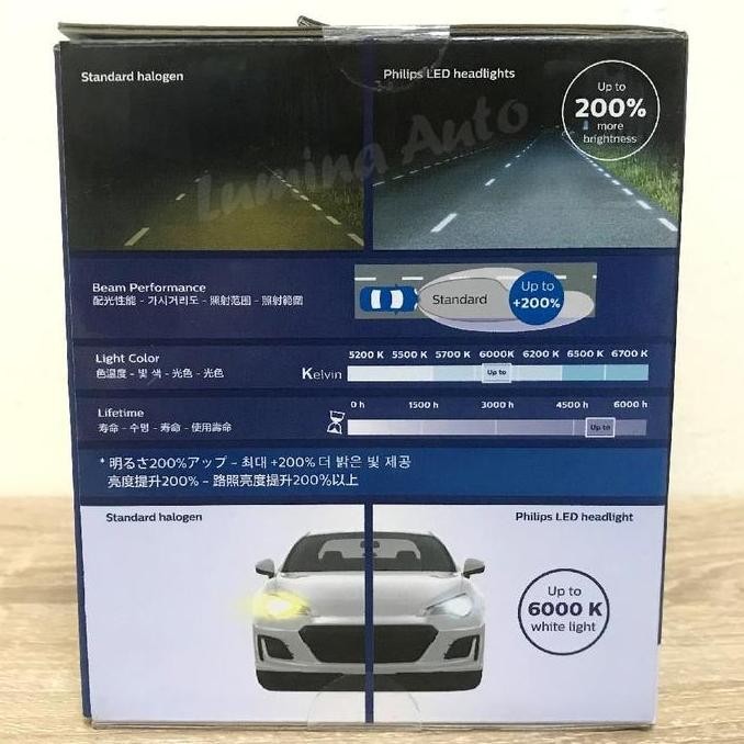 Philips Xtreme Ultinon LED H4 6200K - Lampu Mobil Hi Lo Putih Terang