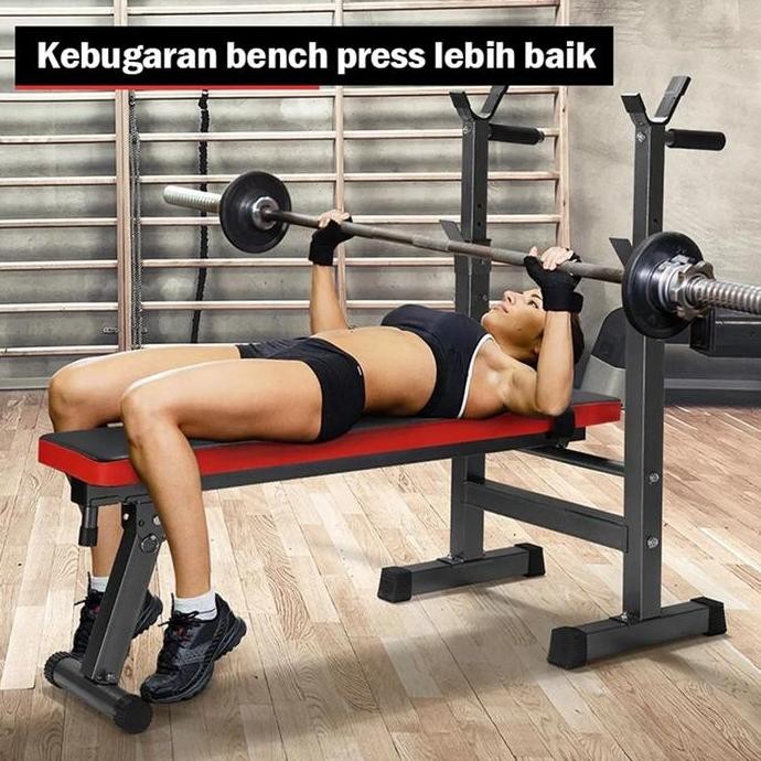 Bench Press Kecil Multi Fungsi Berat Bangku Alat Olahraga Rumahan Fitness Gym Sit Up Board