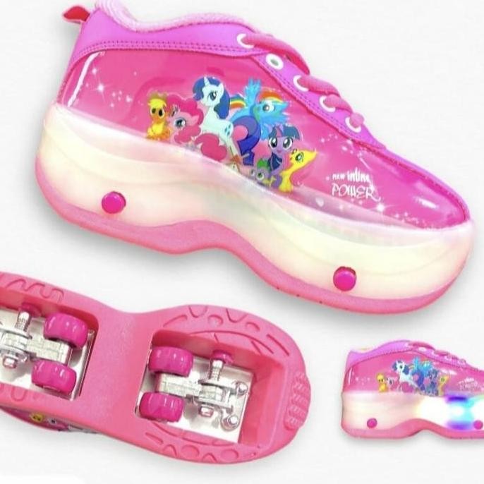 Sepatu roda 4 kick roller shoes