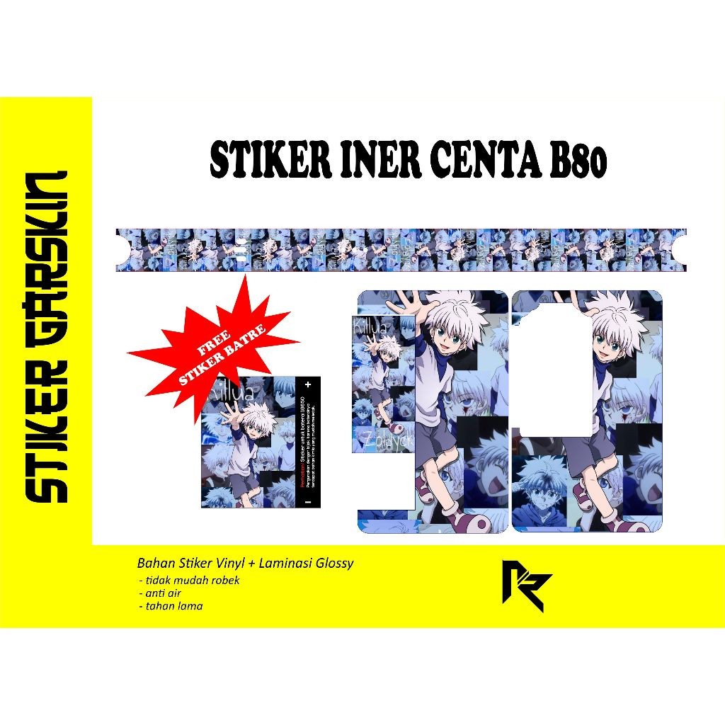

*2Piece* Stiker Centa B80 J Garskin Stiker Casing Custom Bebas Dan Bayar Ditempat