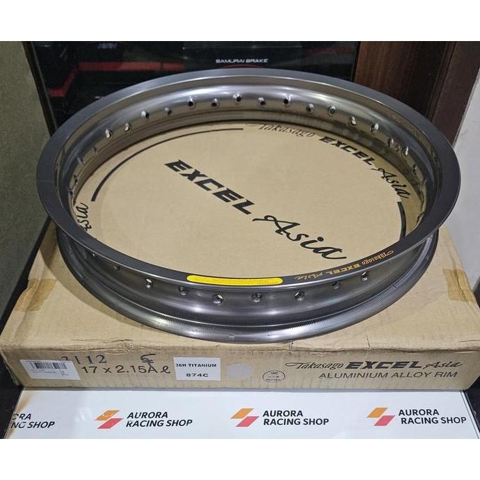 Velg Takasago Excel 17 X 215 Hole 36 Titanium