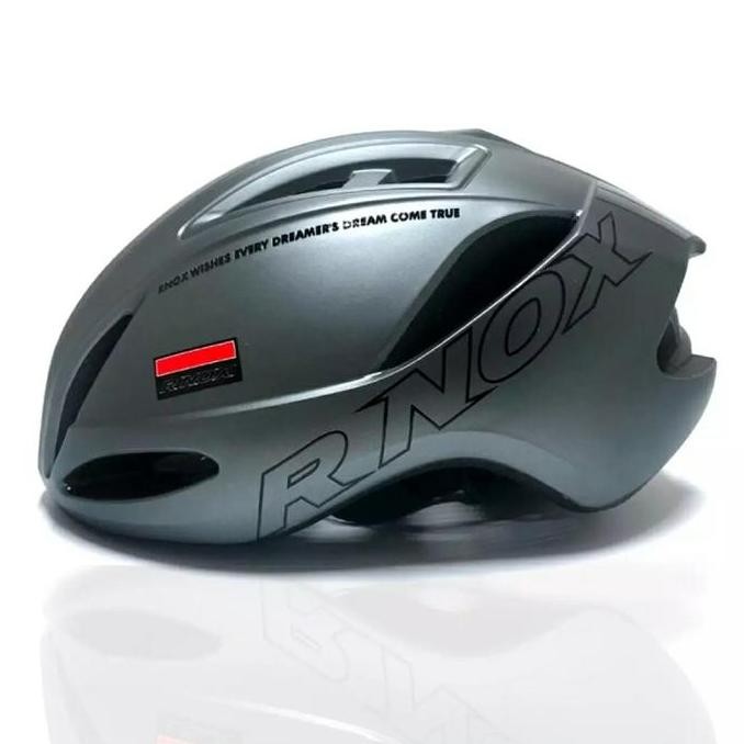 HELM SEPEDA ROADBIKE RNOX AERODINAMIS PNEUMATIK (GRY) ORIGINAL DAN TERPERCAYA