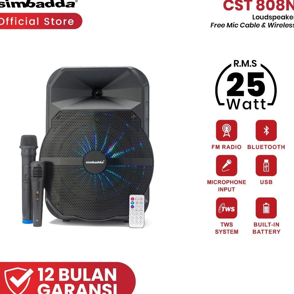 Simbadda Cst 8N Loudspeaker Tws Portable Bluetooth Karaoke Meeting