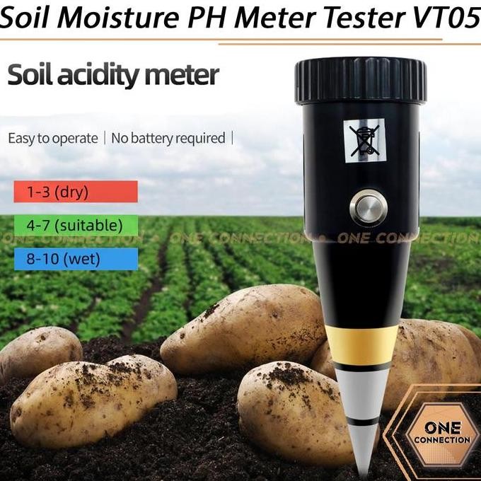 ALAT UKUR KELEMBABAN TANAH SOIL MOISTURE PH METER TESTER VT05 (VT-05) ORIGINAL DAN TERPERCAYA