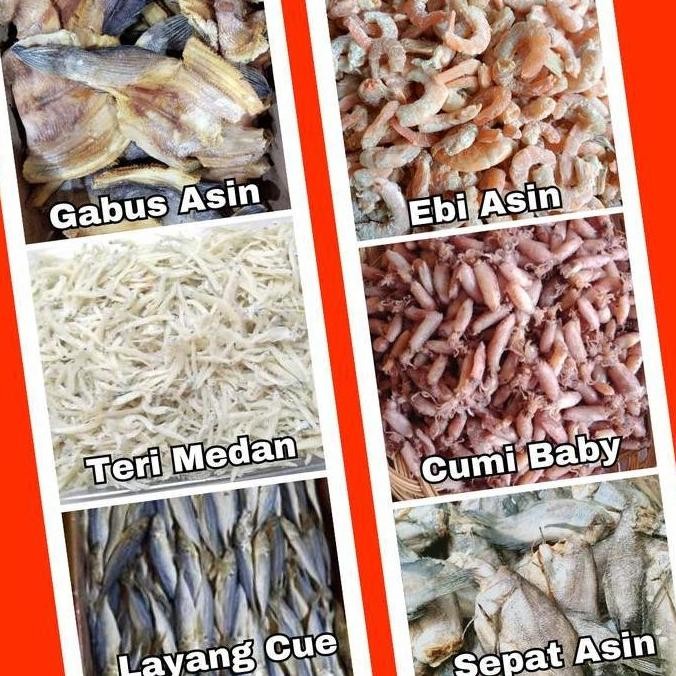

TERSEDIA Aneka Ikan Asin 250 Gram Kemasan Vakum Kering