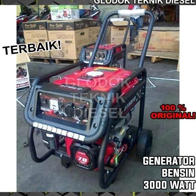 Tiger Genset Generator 3000 Watt Elektrik Starter Original Terbaik