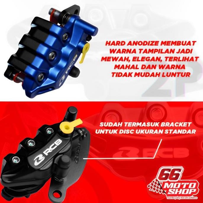 Kaliper RCB S1 orinal no kw+bracket disc standar Mio Smile , Mio Soul Old , Mio Fino Old , Mio Fino 
