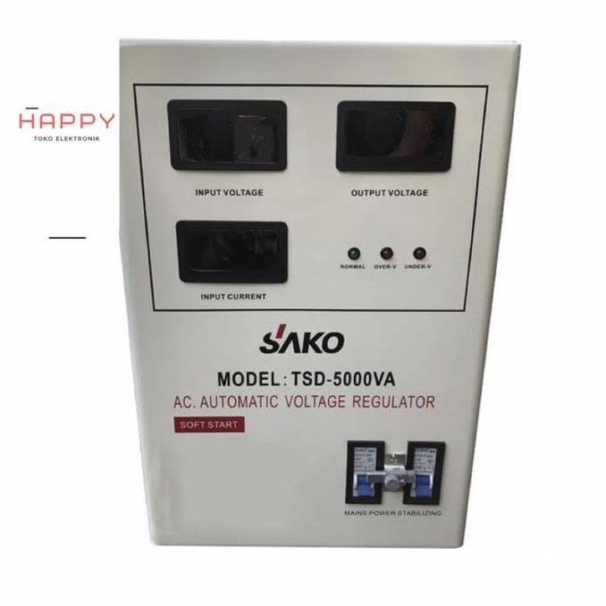 SAKO STABILIZER 5000 WATT STABIL SAKO TSD-5000VA LED DIGITAL / STABIL 5000 VA STAVOL SAKO 5000 TSD S