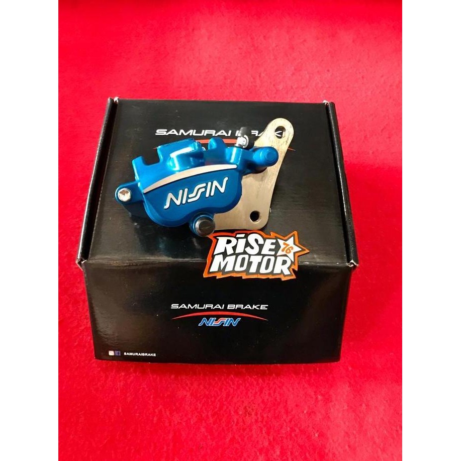 Kaliper Nissin Nmax depan biru