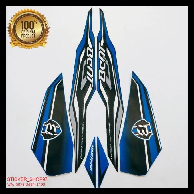 TERMURAH (ORI) STRIPING HONDA BEAT FI ESP 2018 2019 BIRU HITAM  ORIGINAL 