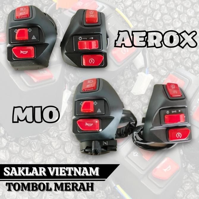 Saklar Kiri Kanan Motor Mio Aerox Fullset Saklar Set Mio Dan Aerox Tombol Komplit Engine On Off Stat