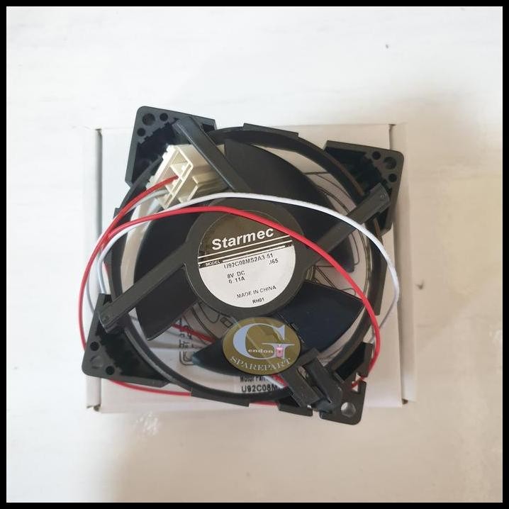 Fan kulkas DC 8v 9x9cm 2 Kabel / Kipas Fan kulkas DC 8v 9x9