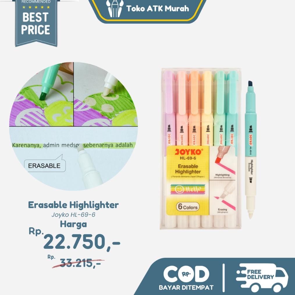 

Erasable Highliter HL-69-6 DiM