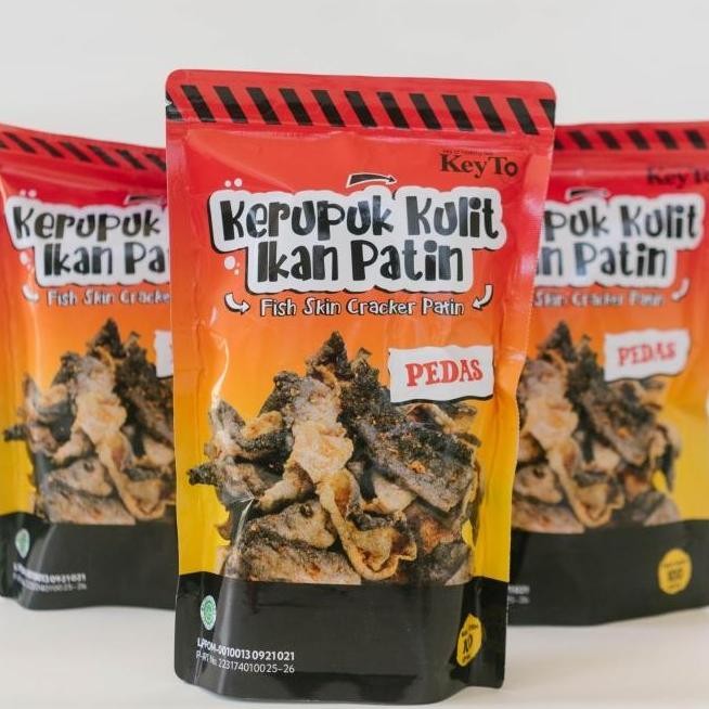 

Kerupuk Kulit Ikan Patin Gurih Rasa Original dan Pedas Asin Asam Enak