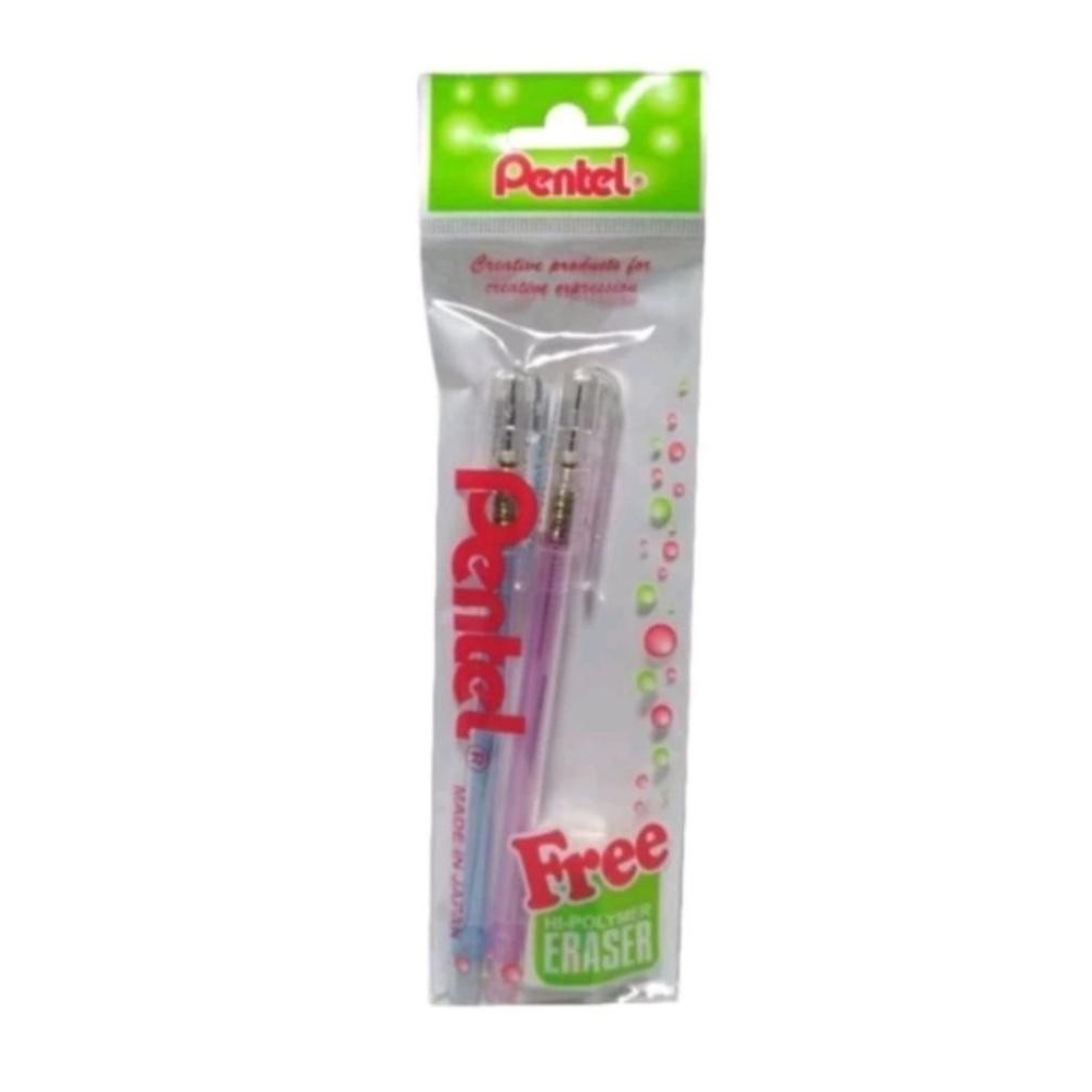 

PENSIL MEKANIK PENTEL 0,5 2B ( ISI 2 PCS ) FREE ERASER DiM