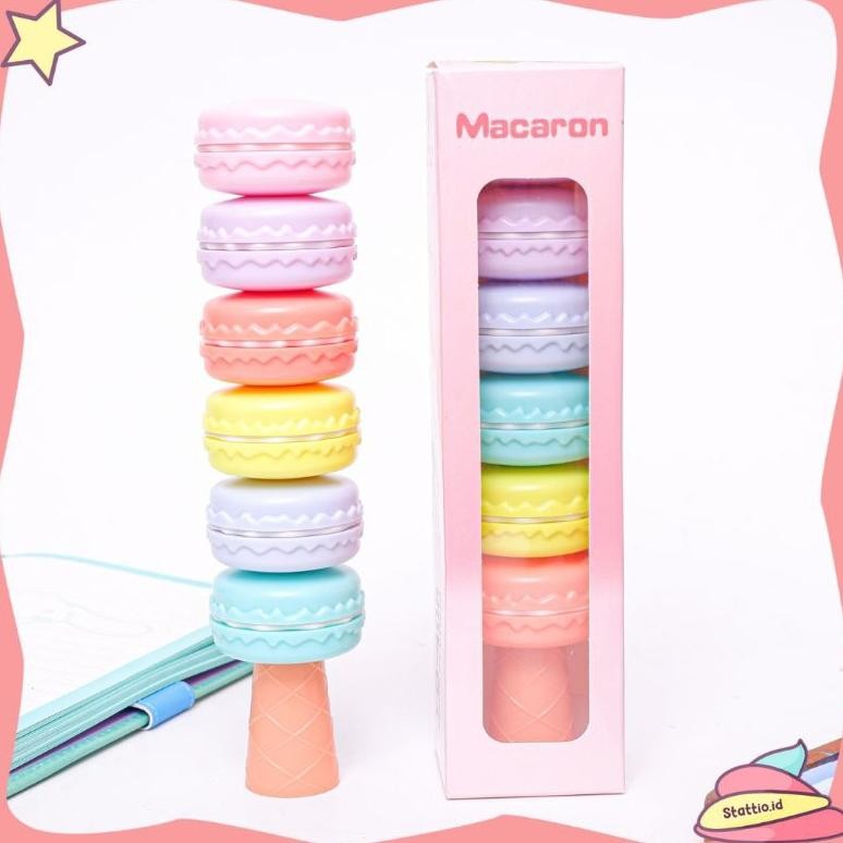 

Highlighter 3D Macaron Pastel Neon Stabilo Textliner Spidol Pastel Neon Marker 1 Set DiM