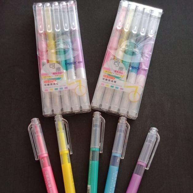 

Highlighter chosch eraseable 5 warna DiM