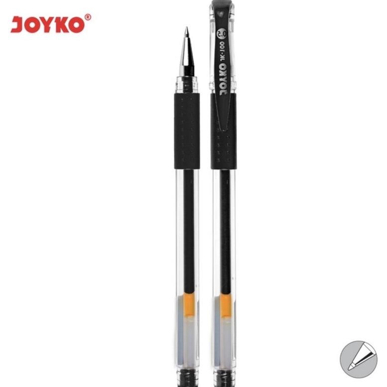 

PULPEN GEL JOYKO JK-100 / GEL PEN JOYKO JK-100 HITAM DAN BIRU (LUSINAN 12 PCS) DiM
