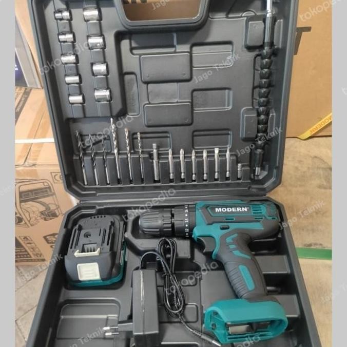 Mesin Bor Cas 20V Baterai M16 Cordless Impact Modern M 16 Modern M-16