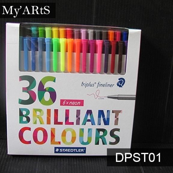 

Staedtler Triplus Fineliner 36 Brilliant Colours Marker Pena Ballpoint Millipen Warna Fine Liner Myarts DiM
