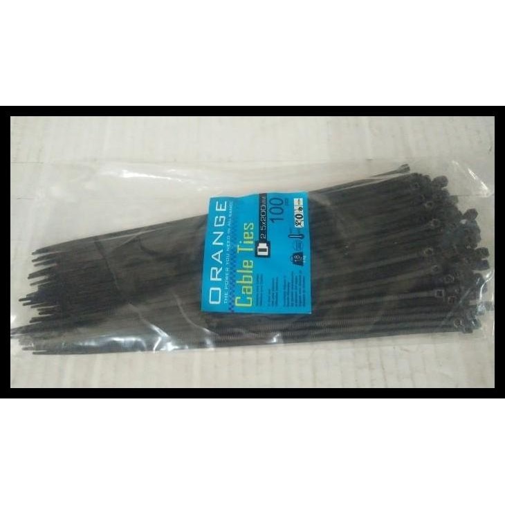

HOT DEAL KABEL TIS TIES TALI SEROT 2.5 MM X 20 CM HITAM 100 PCS PACK !!!!!!