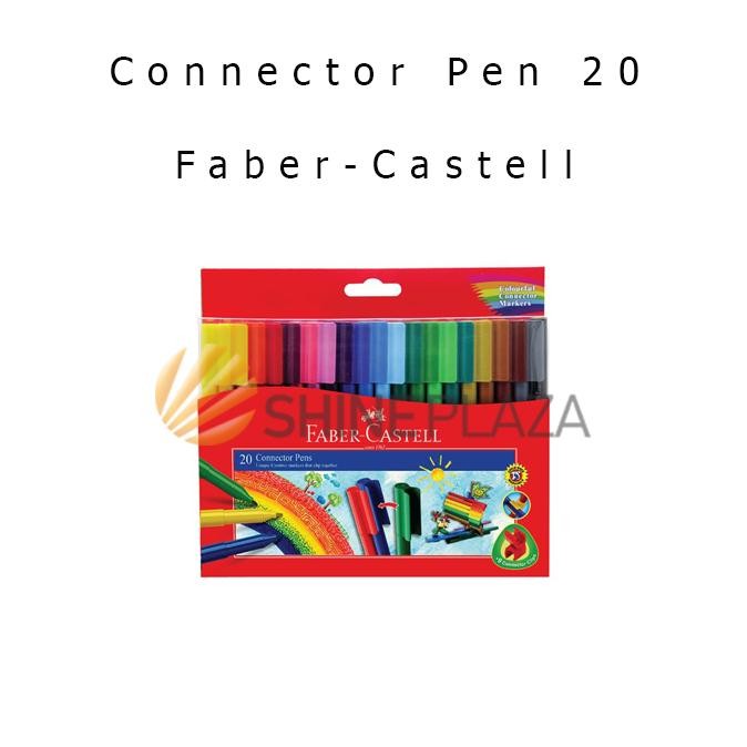 

Connector Pen Marker 20 Colors Faber-Castell - Spidol Warna Set Isi 20 DiM