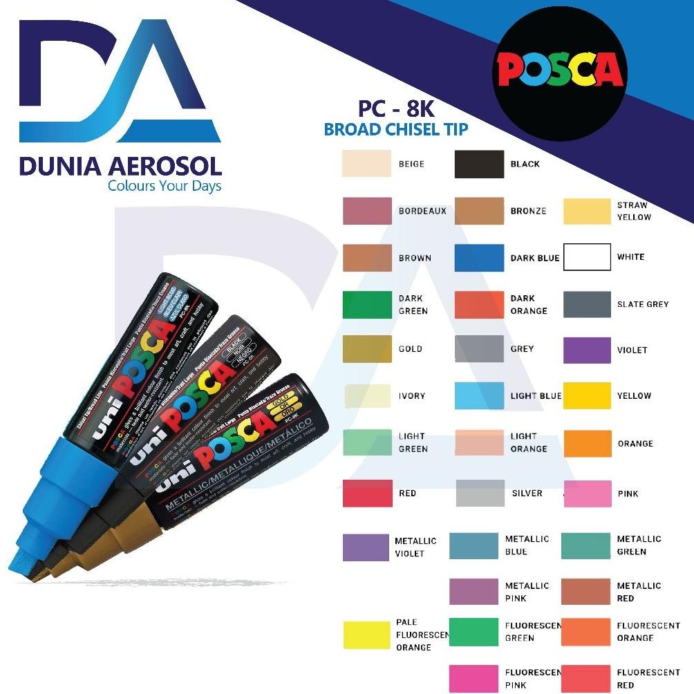 

POSCA Paint Marker PC 8K Broad Chissel Tip 8.0mm DiM