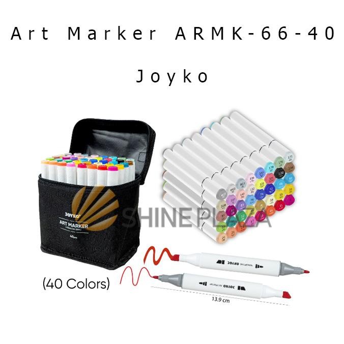 

Art Marker Joyko ARMK-66-40 Colors - Spidol Sketsa Seni Warna Joyko DiM