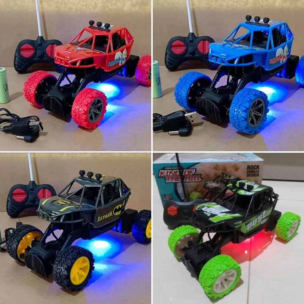 Remote Control Mobil Jip x cross country climbing Mainan Rc Off Road Jeep Ban Karet Mobilan Trail Re