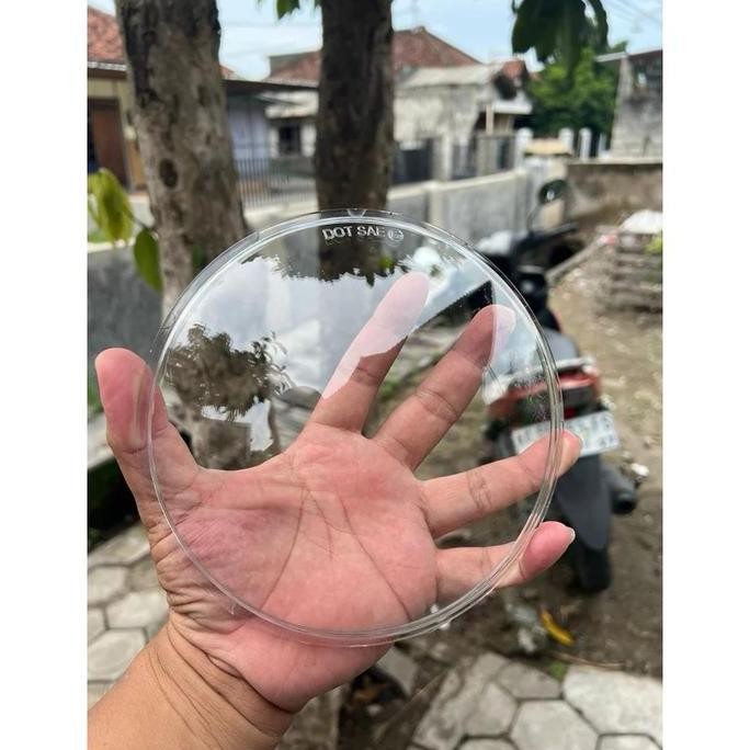 MIKA KACA LAMPU MOTOR BULAT 7 & 5 INCI PNP TIGER MEGAPRO NINJA DAYMAKER DOT SAE