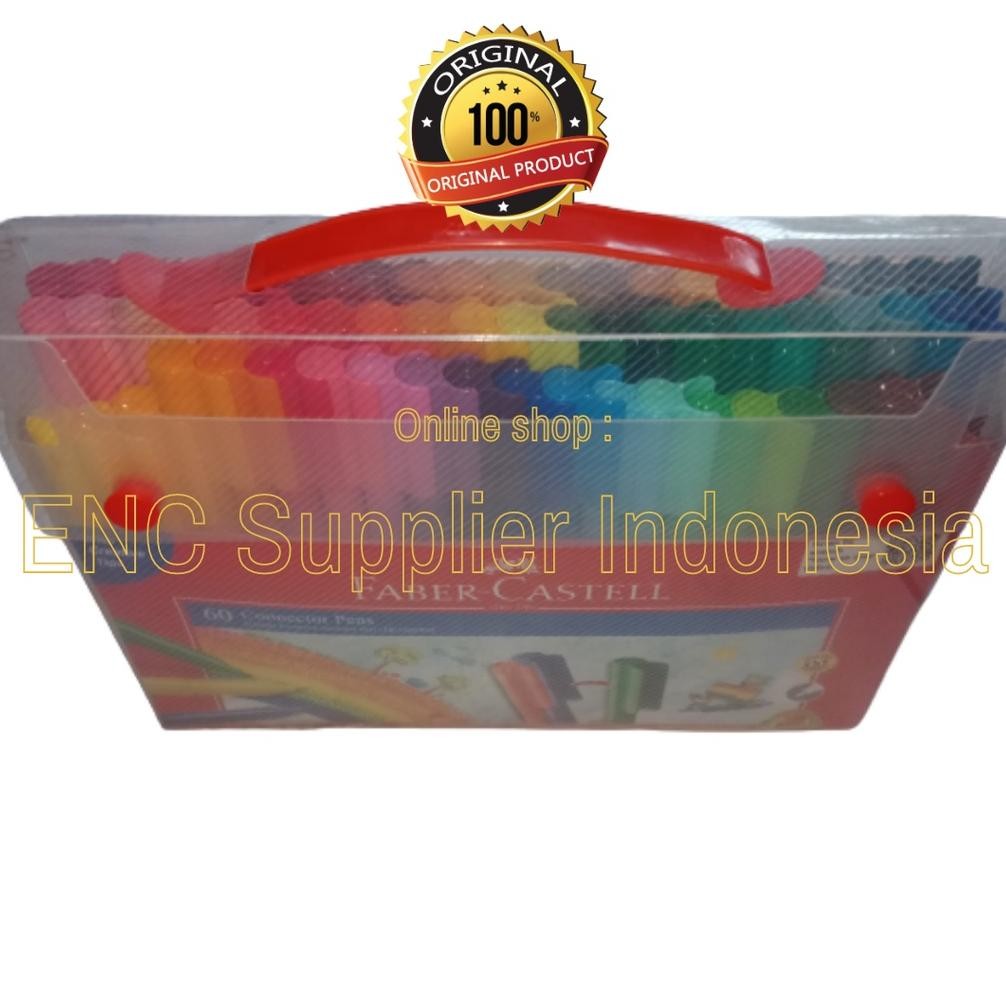 

faber castell 60w Connector pen 60 warna fabercastell spidol color per set - enc.sup DiM