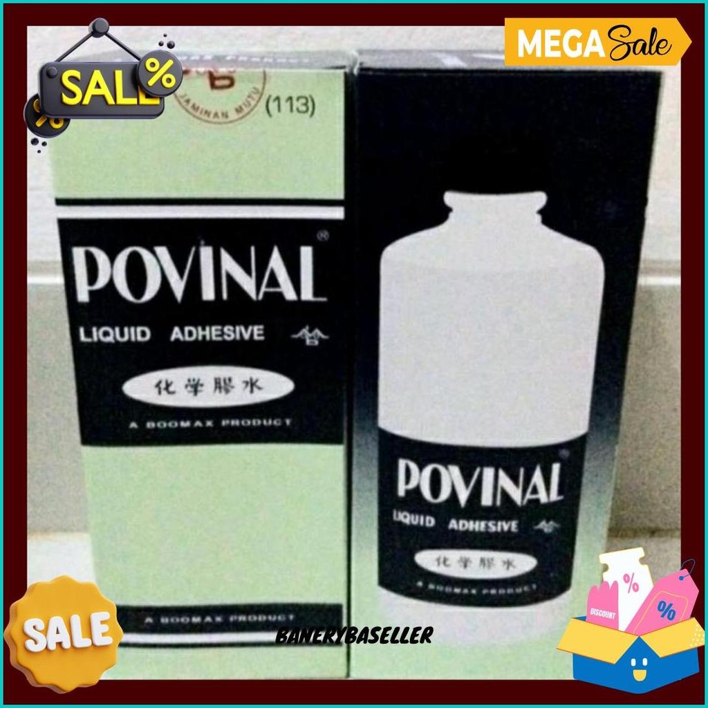 

Lem Cair Perekat Kertas Slime Liquid Glue Povinal 113 Besar ( 500Ml ) Gratis Ongkir
