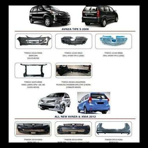 TERBARU BEMPER BUMPER BELAKANG AVANZA XENIA 2004-2011 
