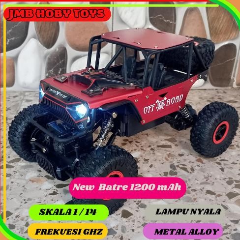 MOBIL REMOTE CONTROL JEEP 4 WD NEW VERSION SKALA BESAR MAINAN MOBIL REMOT OFFROAD