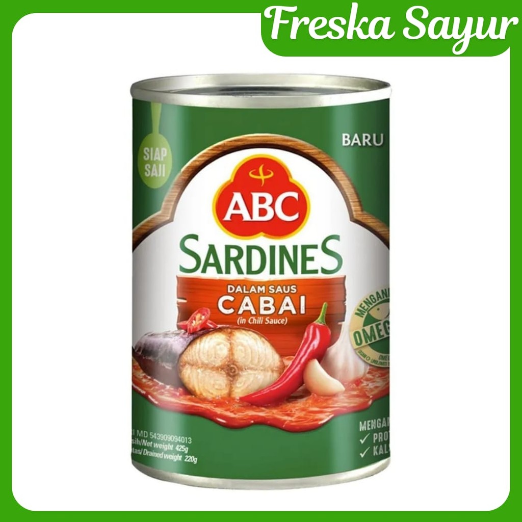 

ABC Sardines Saus Cabai 425 gr I Sarden ABC 425 gr