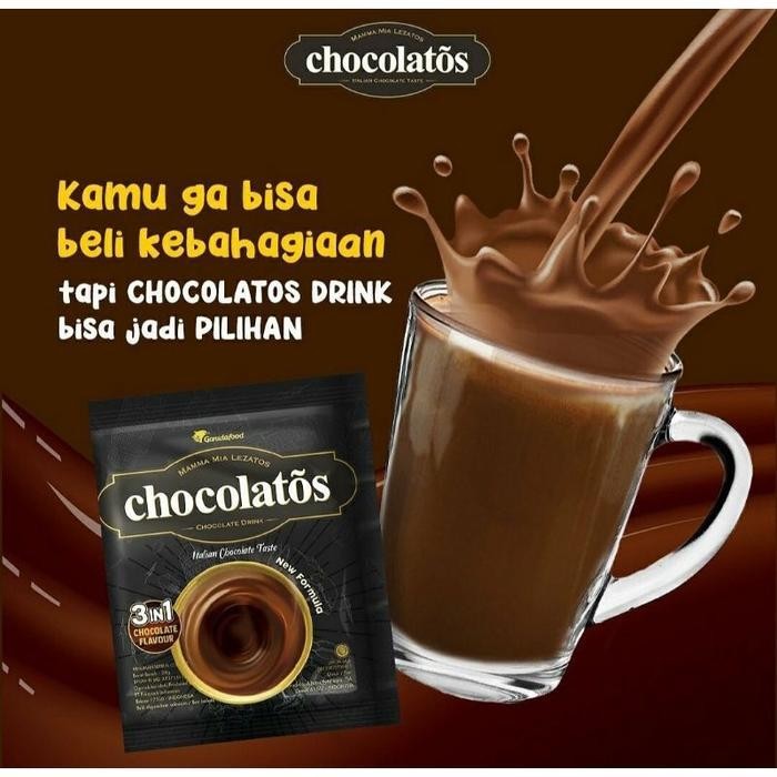 

Chocolatos Drink Italian Chocolate Taste Renceng Isi 10 X 27Gr Chocolate Matcha Latte Minuman Serbuk Instan Halal