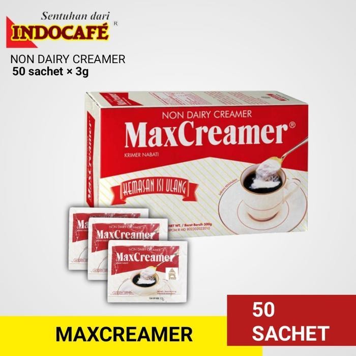 

Krimer Maxcreamer 3Gr (50Sachet ) Kopi Instan Sachet Hotel Cafe Coffee